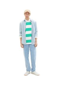 Tom Tailor Denim Polo 1035281 Zielony. Typ kołnierza: polo. Kolor: zielony. Materiał: denim, bawełna #3