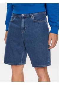 Karl Lagerfeld Jeans Szorty jeansowe 231D1115 Niebieski Relaxed Fit. Kolor: niebieski. Materiał: bawełna