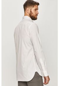 Polo Ralph Lauren - Koszula bawełniana. Typ kołnierza: polo. Kolor: biały. Materiał: bawełna. Długość: długie. Wzór: gładki. Styl: elegancki, klasyczny #2