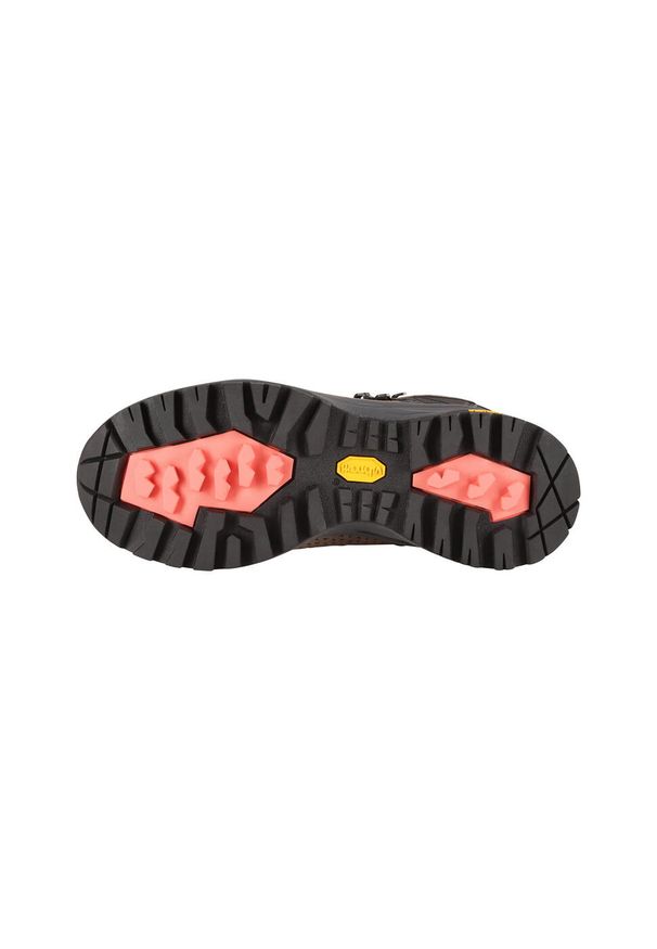ALPINE PRO - Buty trekkingowe damskie Alpine Pro Erahe Vibram. Kolor: brązowy. Materiał: skóra. Styl: sportowy
