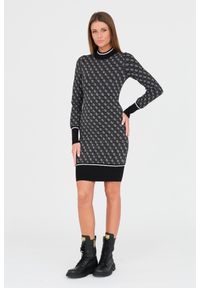 Guess - GUESS Czarna damska sukienka, Rozmiar M. Okazja: na co dzień. Kolor: czarny. Styl: casual #6