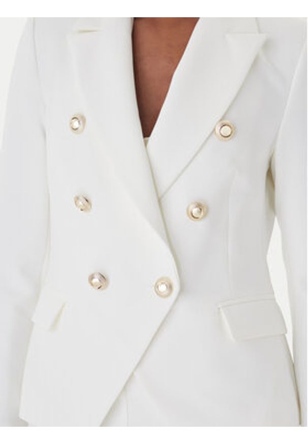 Rinascimento Marynarka CFC0128639003 Biały Regular Fit. Kolor: biały. Materiał: syntetyk