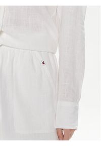 Tommy Jeans Szorty materiałowe DW0DW18334 Biały Relaxed Fit. Kolor: biały. Materiał: len, wiskoza #4