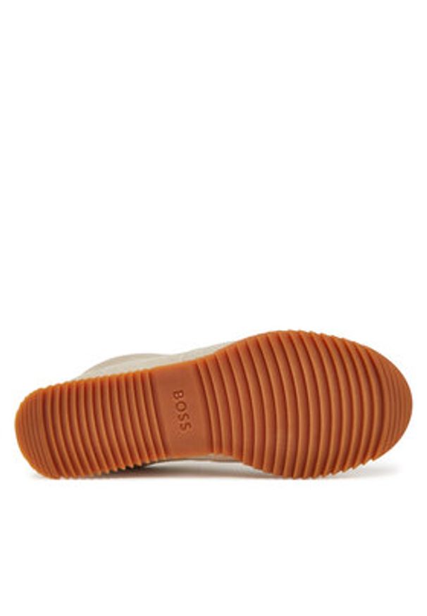 BOSS Sneakersy Carlynn 50541691 Écru. Materiał: zamsz, skóra