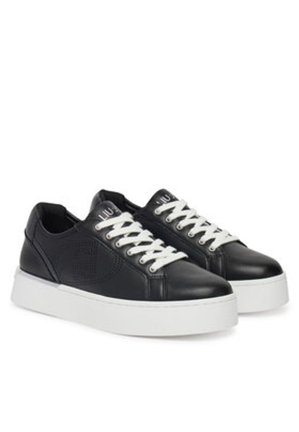 Liu Jo Sneakersy Pretty 05 BA5023 P0102 Czarny. Kolor: czarny. Materiał: skóra