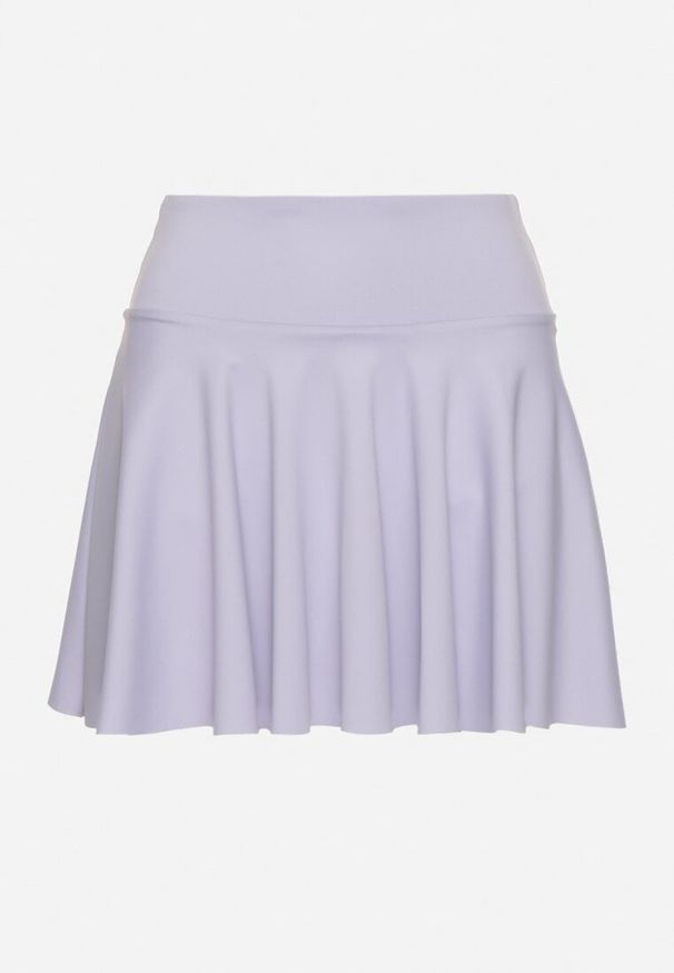 Born2be - Jasnofioletowe Spódnico-Szorty z Wysokim Stanem Nerisane. Okazja: na co dzień. Stan: podwyższony. Kolor: fioletowy. Wzór: aplikacja. Styl: casual