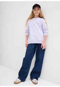 bonprix - Bluza z czystej bawełny organicznej. Kolor: fioletowy. Materiał: bawełna #3