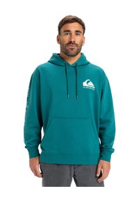 Quiksilver - Bluza z kapturem dla Mężczyzn OMNI LOGO Niebieski. Typ kołnierza: kaptur. Kolor: zielony. Materiał: materiał, poliester, bawełna. Długość rękawa: długi rękaw. Długość: długie