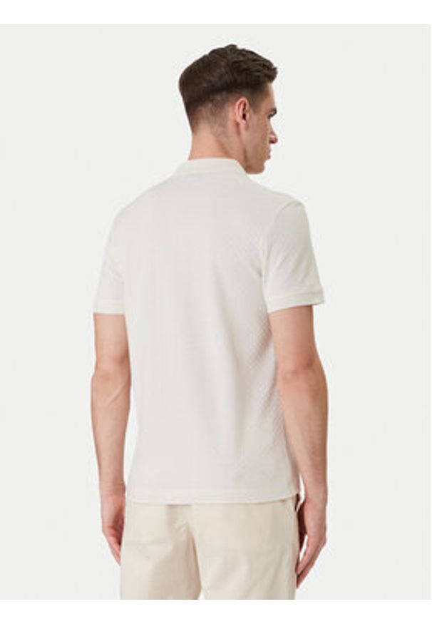 JOOP! Polo Roni 10100056 30100501 Écru Regular Fit. Typ kołnierza: polo. Kolor: kremowy. Materiał: bawełna