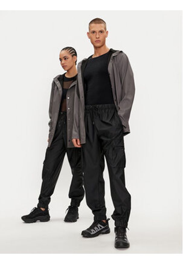 Rains Kurtka przeciwdeszczowa Jacket W3 12010 Szary Regular Fit. Kolor: szary. Materiał: syntetyk