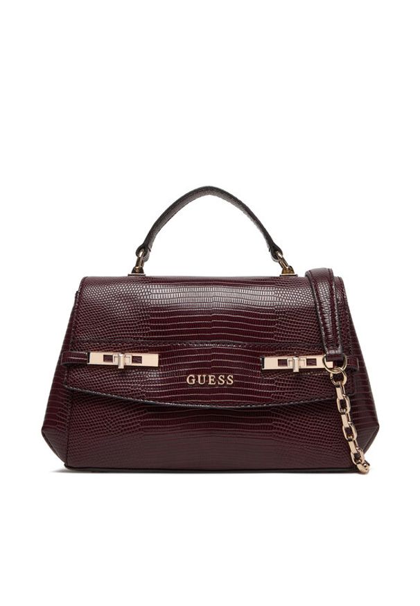 Guess Torebka Melinda HWKL99 33200 Bordowy. Kolor: czerwony. Materiał: skórzane