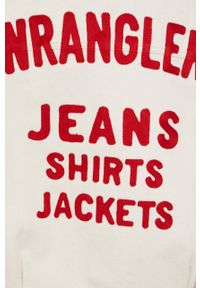 Wrangler kurtka jeansowa damska kolor beżowy przejściowa. Okazja: na co dzień. Kolor: beżowy. Materiał: jeans. Styl: casual