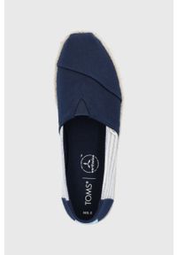 Toms - Espadryle Alpargata Rope. Nosek buta: okrągły. Kolor: niebieski. Materiał: syntetyk, materiał, guma. Szerokość cholewki: normalna #3