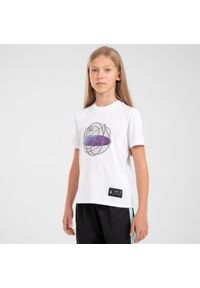 TARMAK - Koszulka do koszykówki dla dzieci Tarmak TS500 Fast. Kolor: szary. Materiał: poliester, materiał. Sport: koszykówka