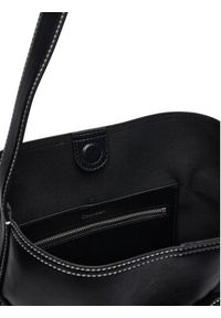 Calvin Klein Torebka Buckle Medium Bucket LV04F3551G Czarny. Kolor: czarny. Materiał: skórzane #5