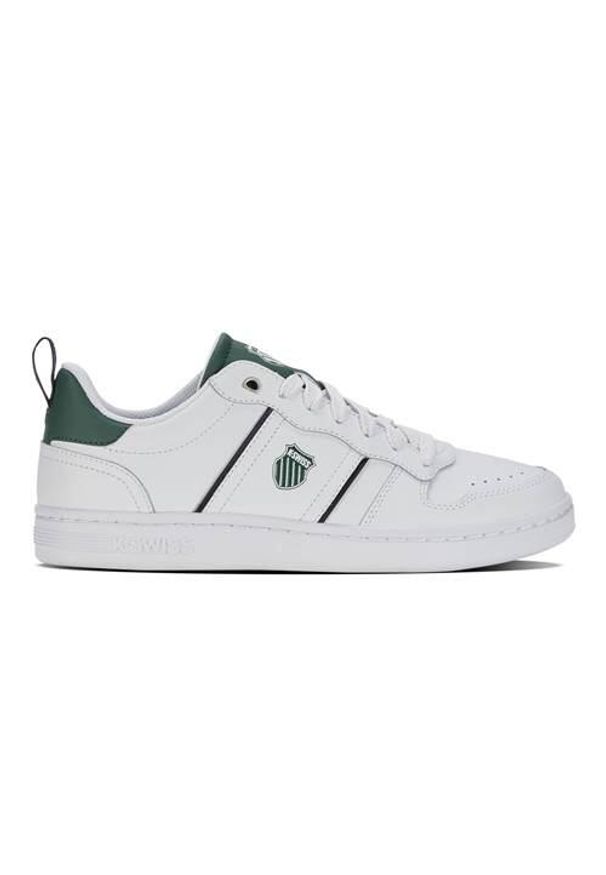 Buty do chodzenia męskie K-Swiss Lozan Match. Kolor: biały. Materiał: guma, skóra, materiał. Szerokość cholewki: normalna. Sport: turystyka piesza