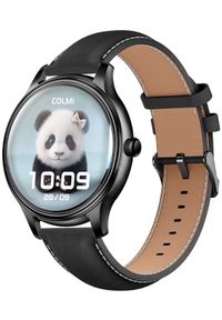 Smartwatch Colmi L28 Czarny (L28 Black leather). Rodzaj zegarka: smartwatch. Kolor: czarny #1