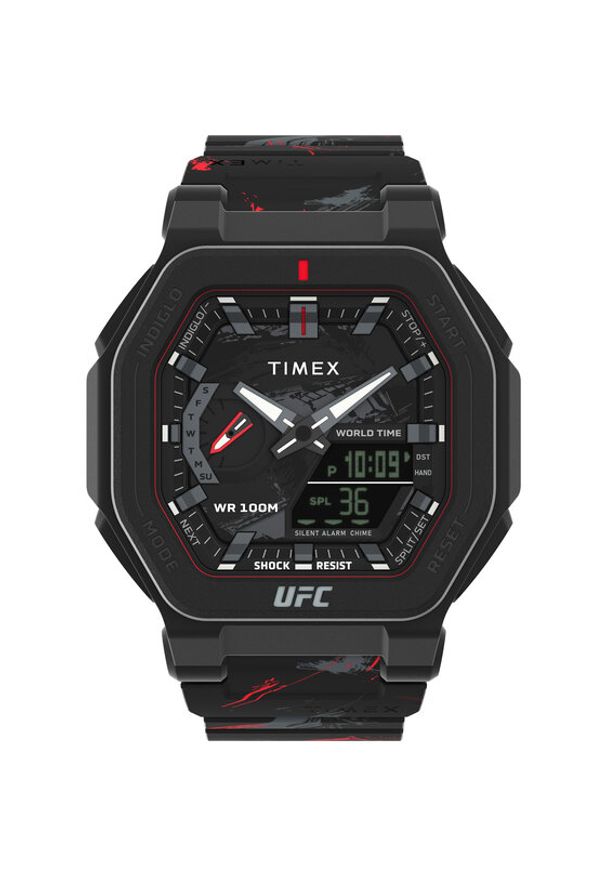 Timex Zegarek TW2V85300 Czarny. Kolor: czarny