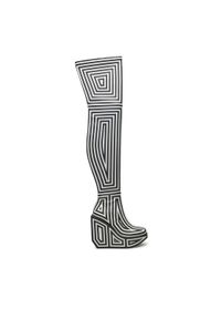 United Nude Kozaki Wa Long Boot Hi 1087851082 Szary. Kolor: szary. Materiał: materiał