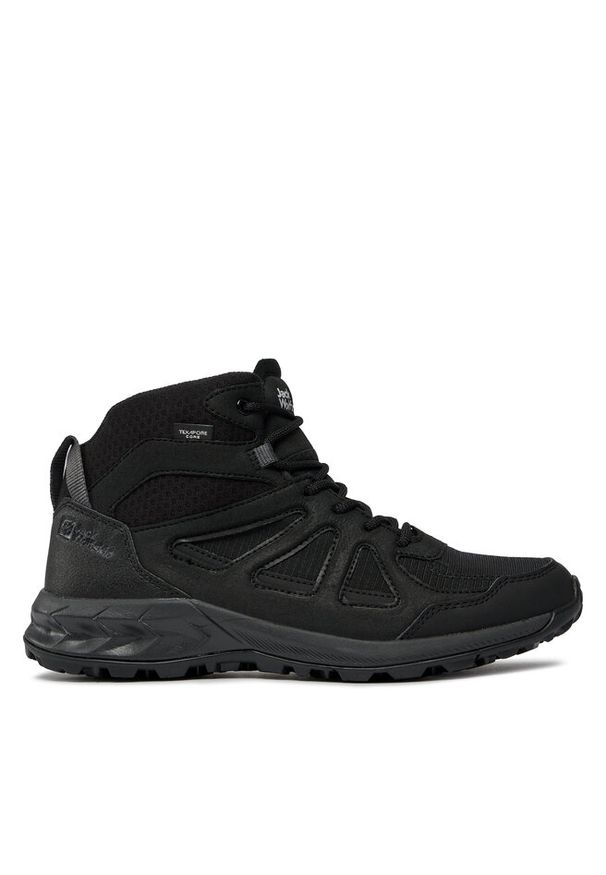Trekkingi Jack Wolfskin. Kolor: czarny. Sport: turystyka piesza