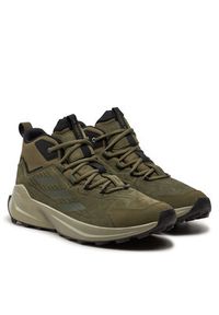 Adidas - adidas Trekkingi Terrex Trailmaker 2.0 Mid Leather Hiking ID0889 Zielony. Kolor: zielony. Materiał: nubuk, skóra. Model: Adidas Terrex. Sport: turystyka piesza #5
