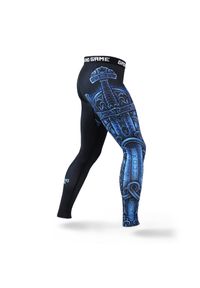 GROUND GAME - Legginsy do MMA męskie Ground Game VIKING. Kolor: wielokolorowy. Materiał: poliester, elastan