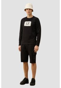 C.P. Company - C.P. COMPANY Czarny męski longsleeve, Rozmiar L. Kolor: czarny. Długość rękawa: długi rękaw #3