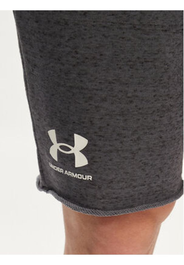 Under Armour Szorty sportowe Ua Rival Terry Short 1361631-025 Szary Regular Fit. Kolor: szary. Materiał: bawełna. Styl: sportowy