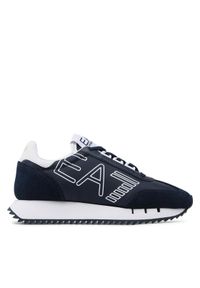 EA7 Emporio Armani Sneakersy X8X101 XK257 N527 Granatowy. Kolor: niebieski. Materiał: materiał #1