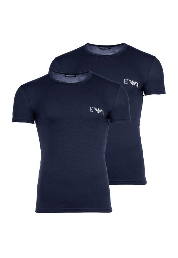 Emporio Armani T-Shirt 30554 Niebieski Slim Fit. Kolor: niebieski