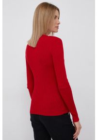 Lauren Ralph Lauren Sweter damski kolor czerwony. Okazja: na co dzień. Kolor: czerwony. Materiał: dzianina. Długość rękawa: długi rękaw. Długość: długie. Styl: casual