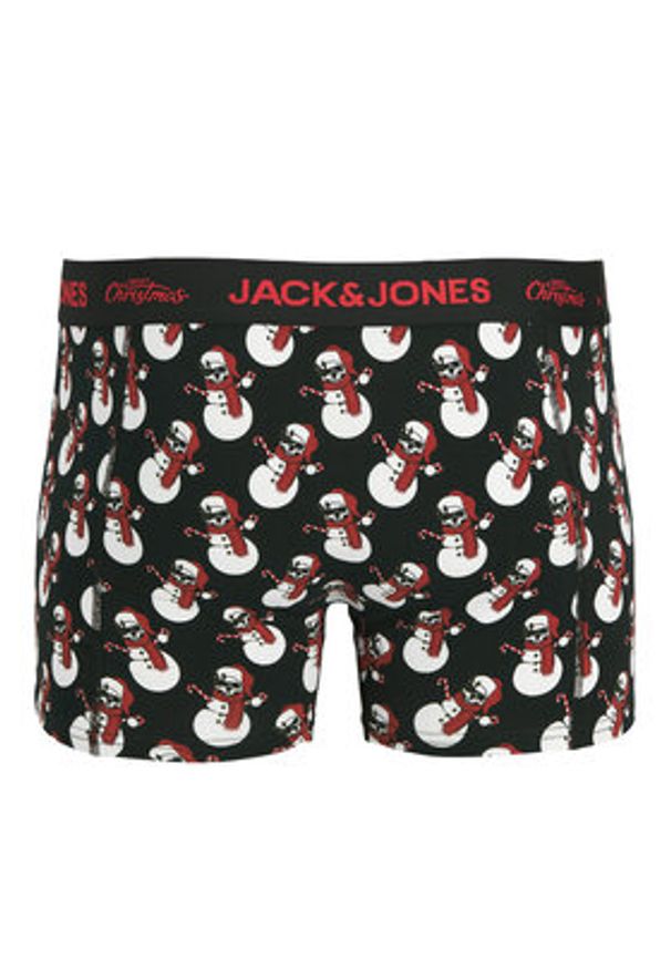 Jack & Jones Komplet bokserki i skarpety Snow Skulls Giftbox 12285138 Czarny. Kolor: czarny. Materiał: bawełna