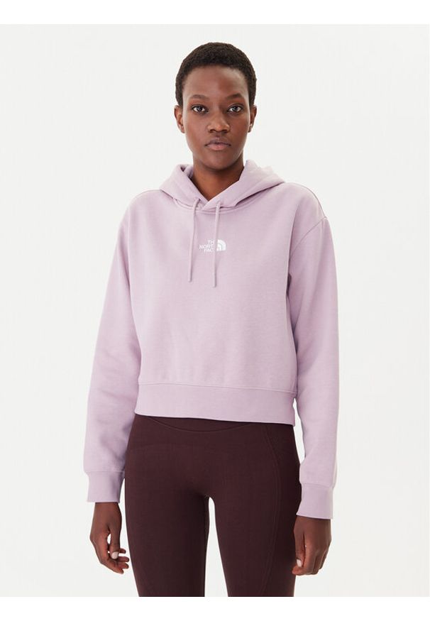 The North Face Bluza Essential NF0A89EX Fioletowy Regular Fit. Kolor: fioletowy. Materiał: syntetyk