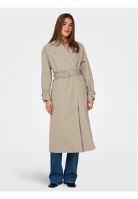 only - ONLY Trencz April 15308860 Beżowy Regular Fit. Kolor: beżowy. Materiał: syntetyk #6