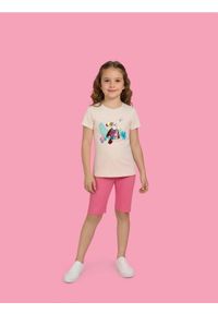 Sinsay - Koszulka z cekinową aplikacją - kremowy. Kolor: kremowy. Wzór: aplikacja #1