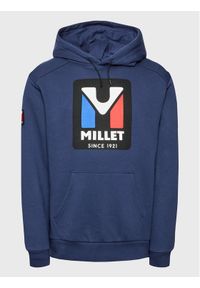 Millet Bluza Heritage Sweat Hoodie M Miv9856 Granatowy Regular Fit. Kolor: niebieski. Materiał: bawełna