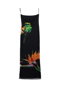 Desigual Sukienka letnia Colibri 25SWMK16 Czarny Slim Fit. Kolor: czarny. Materiał: syntetyk. Sezon: lato