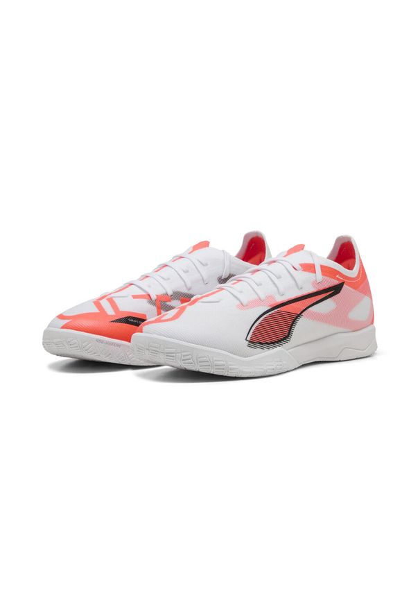 Puma - Halowe buty piłkarskie ULTRA 5 MATCH IT PUMA White Black Glowing Red. Kolor: biały, czerwony, wielokolorowy, czarny. Sport: piłka nożna