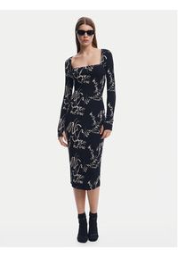Desigual Sukienka codzienna 25SWVK05 Czarny Slim Fit. Okazja: na co dzień. Kolor: czarny. Materiał: syntetyk. Typ sukienki: proste. Styl: casual