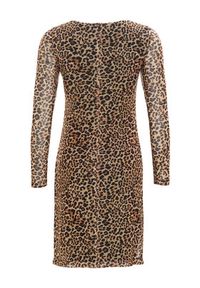 Swing Sukienka koktajlowa 5AI17600 Beżowy Slim Fit. Kolor: beżowy. Materiał: syntetyk. Styl: wizytowy #4