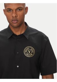 Versace Jeans Couture Koszula 78GALY11 Czarny Regular Fit. Kolor: czarny. Materiał: bawełna