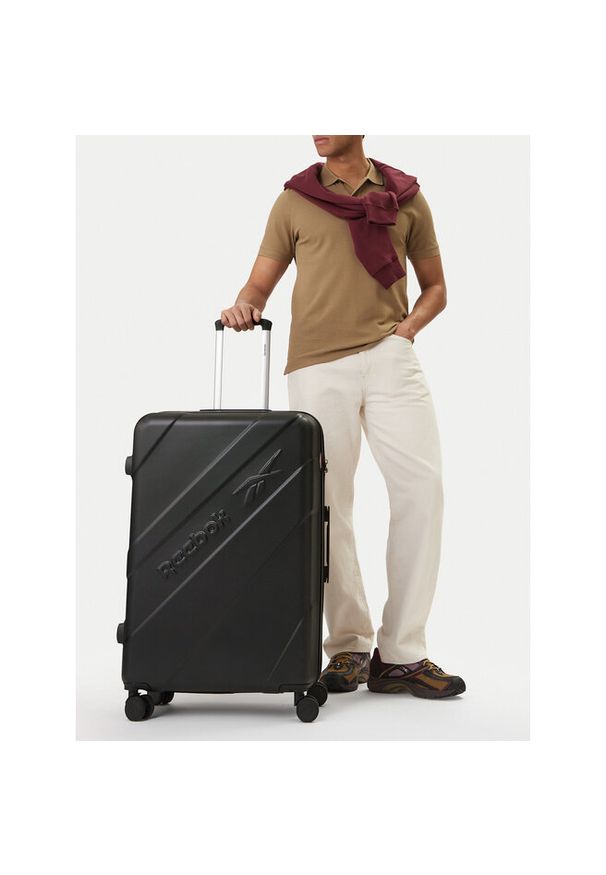 Walizka duża Reebok. Kolor: czarny