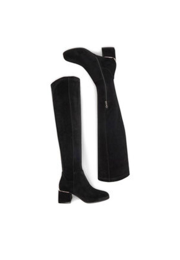 Jenny - JENNY Kozaki CEO-HY2403-1 Czarny. Kolor: czarny. Materiał: materiał