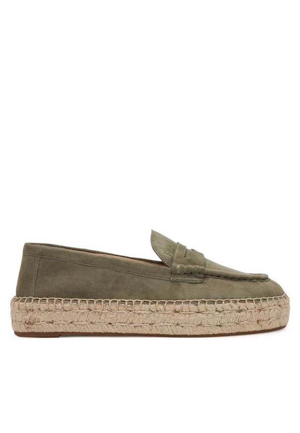 Lauren Ralph Lauren - LAUREN RALPH LAUREN Espadryle Luize 802953958008 Khaki. Kolor: brązowy. Materiał: zamsz, skóra