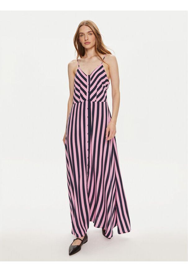 YAS Sukienka letnia Savanna 26035342 Fioletowy Regular Fit. Kolor: fioletowy. Materiał: wiskoza. Sezon: lato