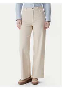 Weekend Max Mara Jeansy Medina 2615131051 Beżowy Wide Leg. Kolor: beżowy #1
