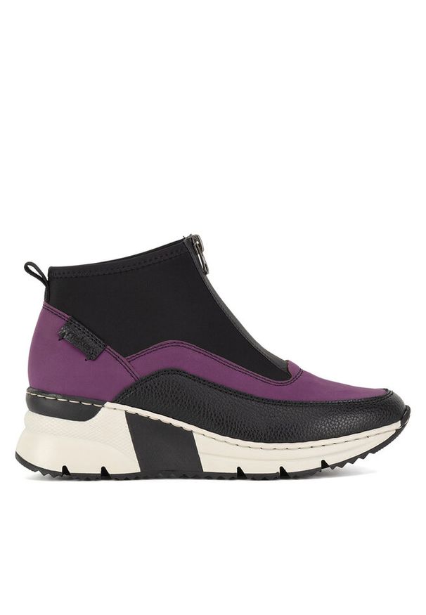 Sneakersy Rieker. Kolor: czarny