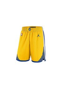 Spodnie koszykarskie męskie Nike Nba Golden State Warriors Swingman. Kolor: żółty. Długość: krótkie. Sport: bieganie #2