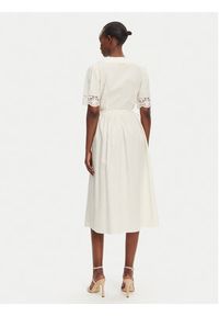 TwinSet - TWINSET Sukienka codzienna 251TT2091 Écru Loose Fit. Okazja: na co dzień. Materiał: bawełna. Typ sukienki: proste. Styl: casual #4