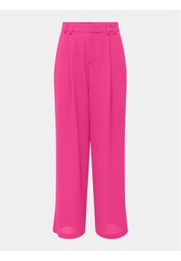 only - ONLY Spodnie materiałowe Nova 15306567 Różowy Wide Leg. Kolor: różowy. Materiał: wiskoza